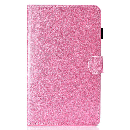 Glossy Glitter Powder Horizontal Flip Leather Case with Holder & Card Slot & Sleep / Wake-up Function