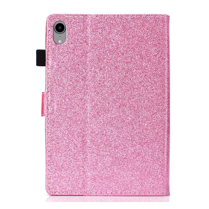 Glossy Glitter Powder Horizontal Flip Leather Case with Holder & Card Slot & Sleep / Wake-up Function