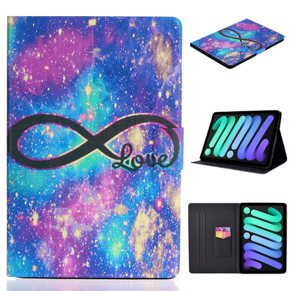 Coloured Drawing Horizontal Flip Leather Case with Holder & Card Slot & Sleep / Wake-up Function, For iPad mini 2024 / mini 6