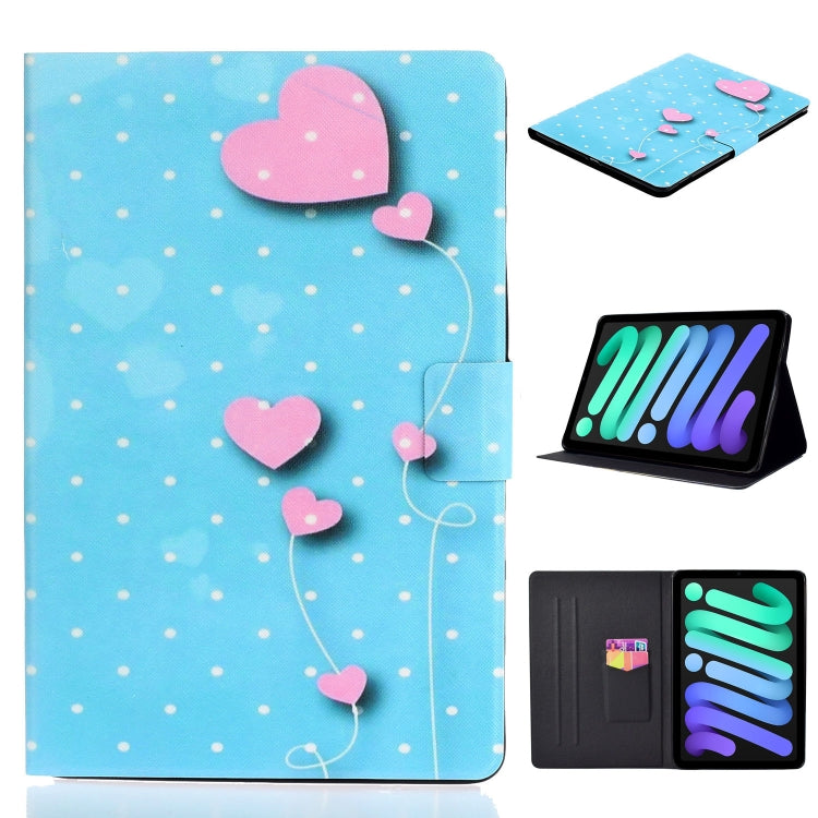 Coloured Drawing Horizontal Flip Leather Case with Holder & Card Slot & Sleep / Wake-up Function