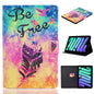 Coloured Drawing Horizontal Flip Leather Case with Holder & Card Slot & Sleep / Wake-up Function, For iPad mini 2024 / mini 6