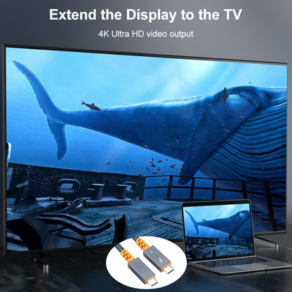 9046 100W USB-C / Type-C Male to USB-C / Type-C Male Two-color Data Cable 4K Audio Video Cable for Thunderbolt 3, 0.3m, 0.6m, 1m, 2m