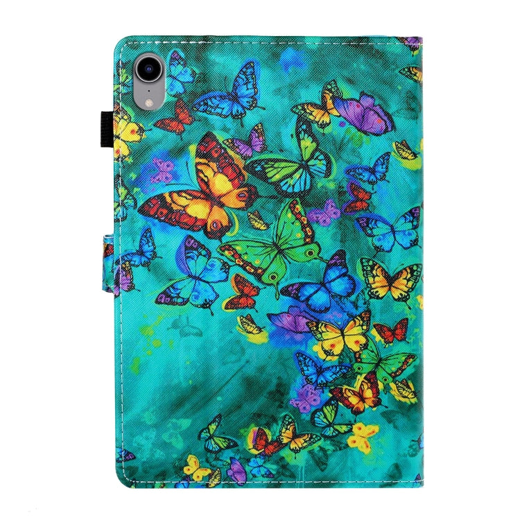 Coloured Drawing Horizontal Flip Leather Case with Holder & Card Slot & Sleep / Wake-up Function