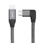 100W USB-C / Type-C Elbow to USB-C / Type-C Male Full-function Data Cable with E-mark, 0.5m, 1m, 1.5m