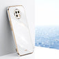 XINLI Straight 6D Plating Gold Edge TPU Shockproof Case