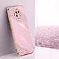 XINLI Straight 6D Plating Gold Edge TPU Shockproof Case