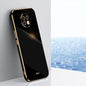 XINLI Straight 6D Plating Gold Edge TPU Shockproof Case