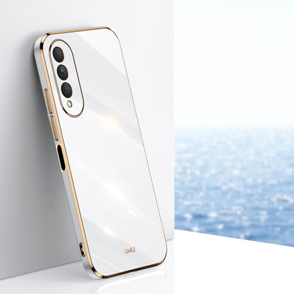 XINLI Straight 6D Plating Gold Edge TPU Shockproof Case