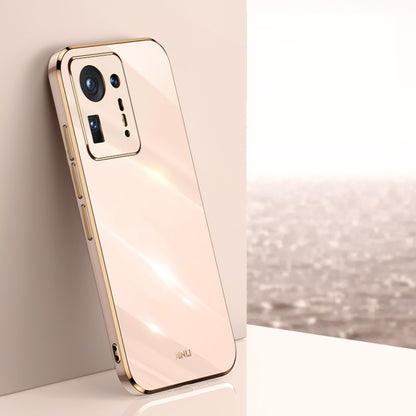 XINLI Straight 6D Plating Gold Edge TPU Shockproof Case