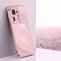 XINLI Straight 6D Plating Gold Edge TPU Shockproof Case