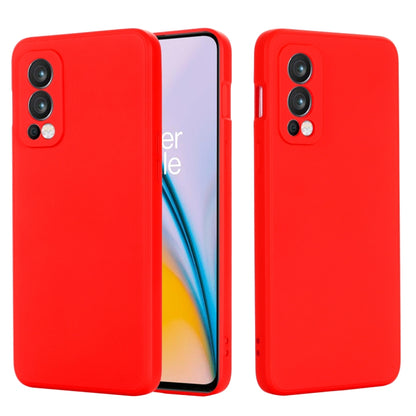 Solid Color Liquid Silicone Shockproof Full Coverage Protective Case, For OnePlus Nord 2 5G, For vivo V21e 4G / Y73 2021
