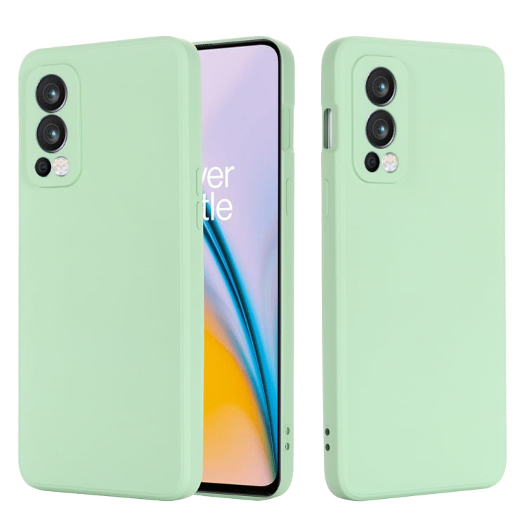 Solid Color Liquid Silicone Shockproof Full Coverage Protective Case, For OnePlus Nord 2 5G, For vivo V21e 4G / Y73 2021