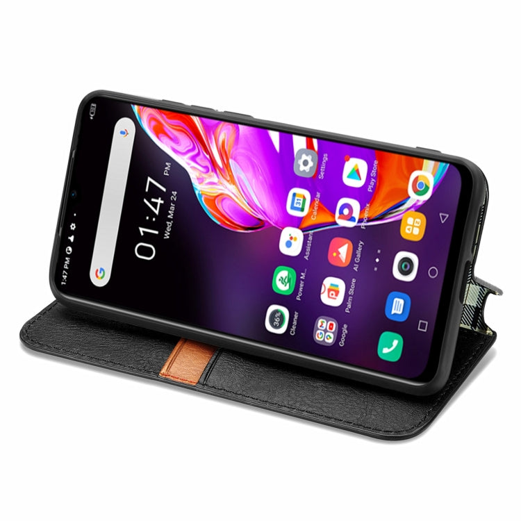 Cubic Grid Pressed Horizontal Flip Magnetic PU Leather Case with Holder & Card Slots & Wallet