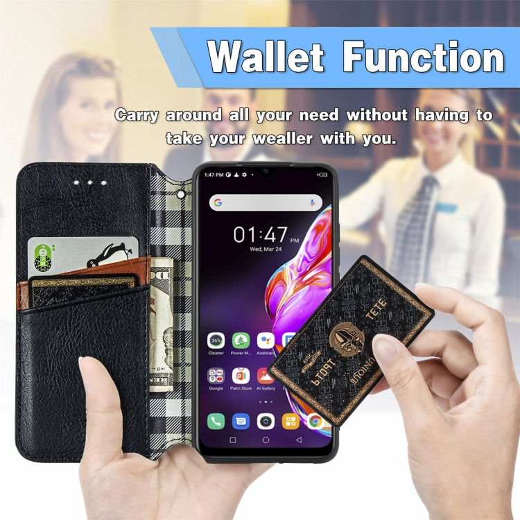 Cubic Grid Pressed Horizontal Flip Magnetic PU Leather Case with Holder & Card Slots & Wallet