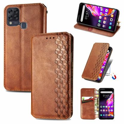 Cubic Grid Pressed Horizontal Flip Magnetic PU Leather Case with Holder & Card Slots & Wallet