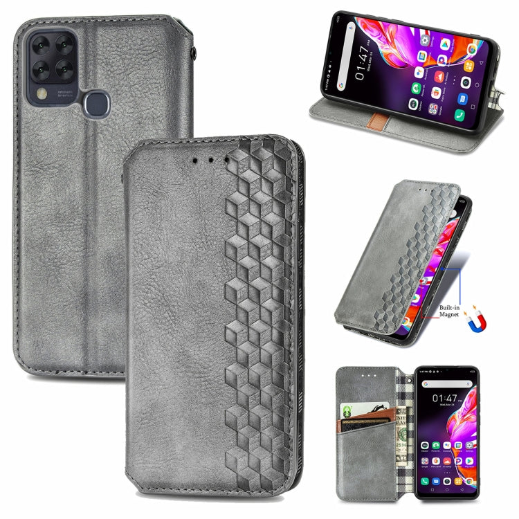Cubic Grid Pressed Horizontal Flip Magnetic PU Leather Case with Holder & Card Slots & Wallet