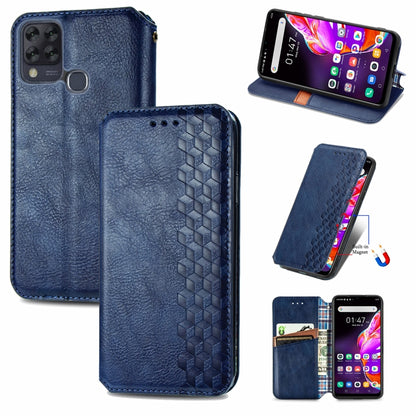 Cubic Grid Pressed Horizontal Flip Magnetic PU Leather Case with Holder & Card Slots & Wallet