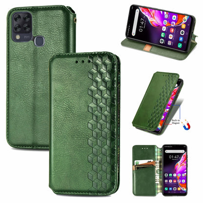 Cubic Grid Pressed Horizontal Flip Magnetic PU Leather Case with Holder & Card Slots & Wallet