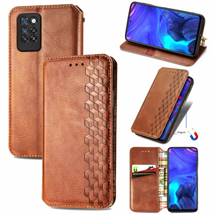 Cubic Grid Pressed Horizontal Flip Magnetic PU Leather Case with Holder & Card Slots & Wallet