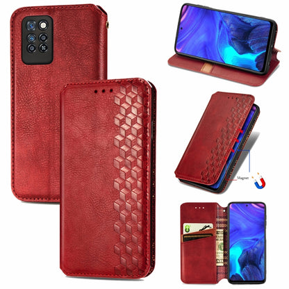 Cubic Grid Pressed Horizontal Flip Magnetic PU Leather Case with Holder & Card Slots & Wallet