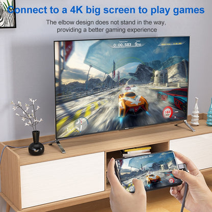 100W USB-C / Type-C Elbow Male to USB-C / Type-C Female Full-function Data Extension Cable, 0.2m, 0.5m, 1m, 1.5m