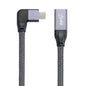 100W USB-C / Type-C Elbow Male to USB-C / Type-C Female Full-function Data Extension Cable, 0.2m, 0.5m, 1m, 1.5m