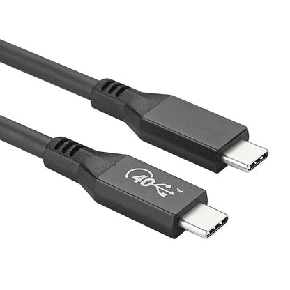 100W USB-C / Type-C 4.0 Male to USB-C / Type-C 4.0 Male Full-function Data Cable for Thunderbolt 3, 0.5m, 0.8m, 1m