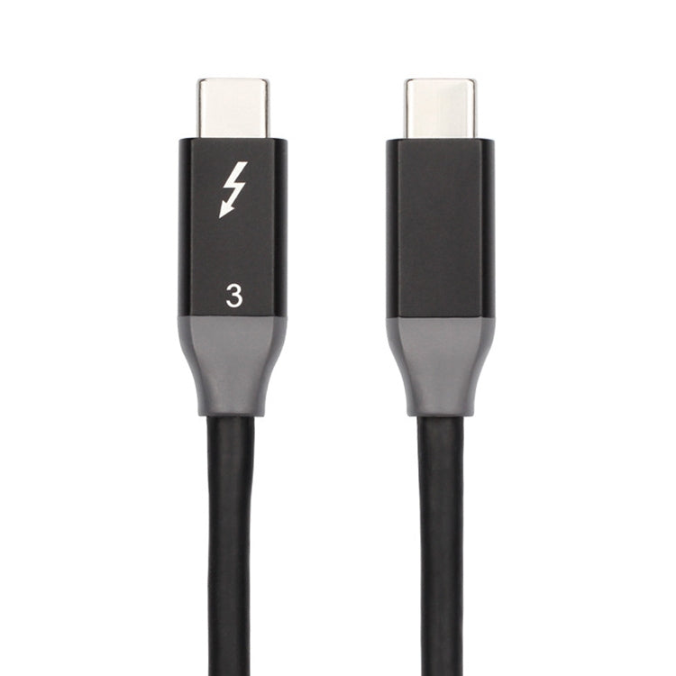 100W USB-C / Type-C 4.0 Male to USB-C / Type-C 4.0 Male Two-color Full-function Data Cable for Thunderbolt 3