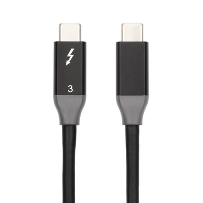 100W USB-C / Type-C 4.0 Male to USB-C / Type-C 4.0 Male Two-color Full-function Data Cable for Thunderbolt 3