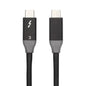 100W USB-C / Type-C 4.0 Male to USB-C / Type-C 4.0 Male Two-color Full-function Data Cable for Thunderbolt 3