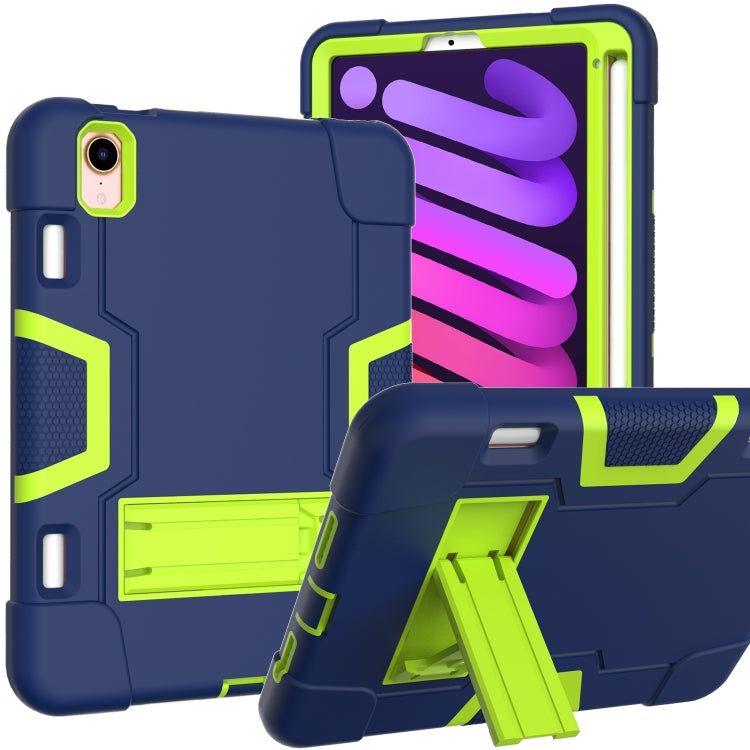 Contrast Color Robot Shockproof Silicone + PC Protective Case with Holder & Pen Slot