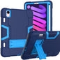 Contrast Color Robot Shockproof Silicone + PC Protective Case with Holder & Pen Slot