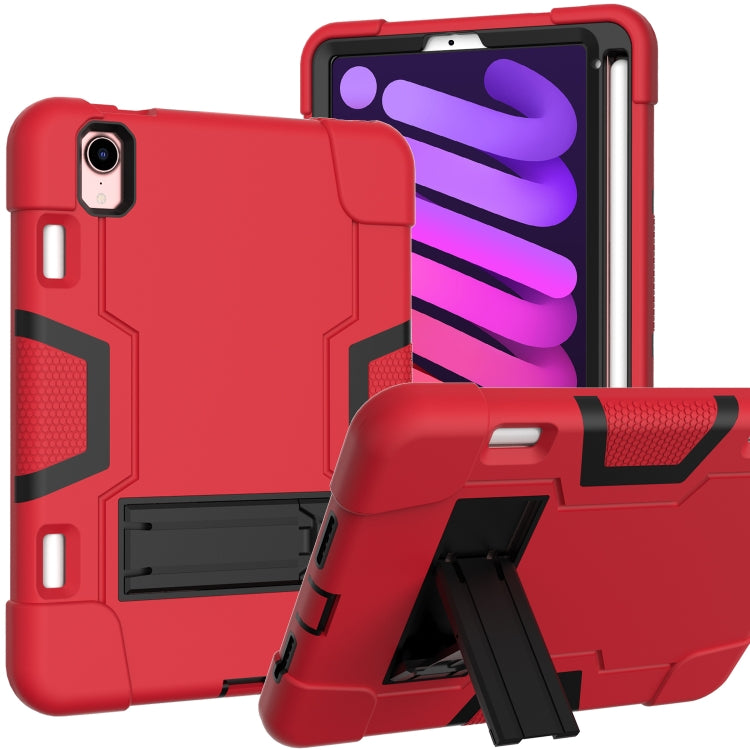 Contrast Color Robot Shockproof Silicone + PC Protective Case with Holder & Pen Slot