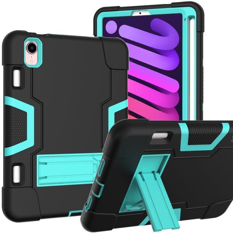 Contrast Color Robot Shockproof Silicone + PC Protective Case with Holder & Pen Slot