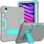 Contrast Color Robot Shockproof Silicone + PC Protective Case with Holder & Pen Slot