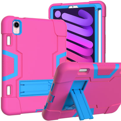 Contrast Color Robot Shockproof Silicone + PC Protective Case with Holder & Pen Slot