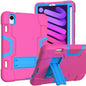 Contrast Color Robot Shockproof Silicone + PC Protective Case with Holder & Pen Slot, For iPad mini 2024 / mini 6