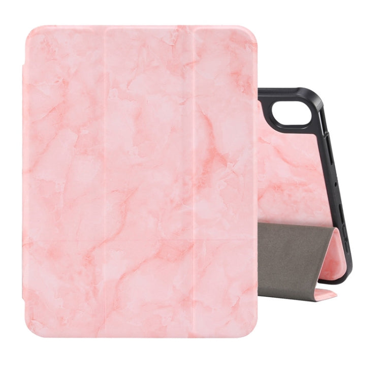 Marble Texture Pattern Horizontal Flip Leather Case with Three-folding Holder & Pen Slot & Sleep / Wake-up Function