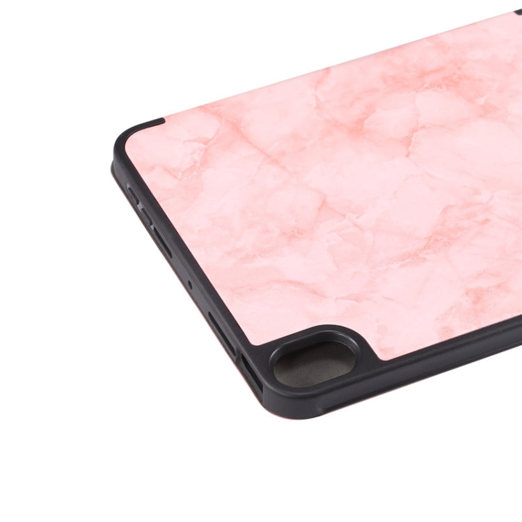 Marble Texture Pattern Horizontal Flip Leather Case with Three-folding Holder & Pen Slot & Sleep / Wake-up Function