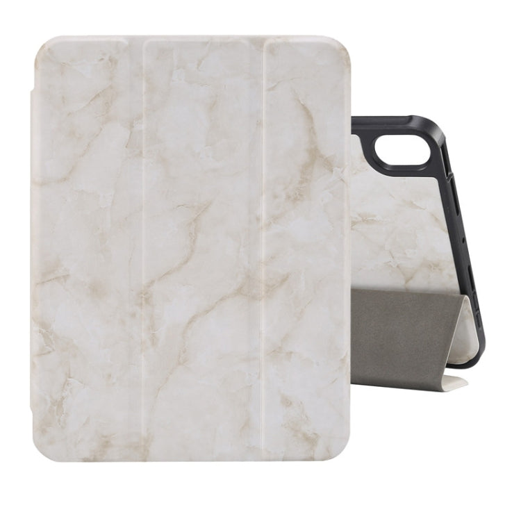 Marble Texture Pattern Horizontal Flip Leather Case with Three-folding Holder & Pen Slot & Sleep / Wake-up Function