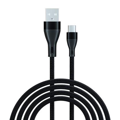 ADC-001 3A USB to USB-C / Type-C Weave Fast Charging Data Cable, 1m USB-C / Type-C