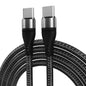 ADC-004 USB-C / Type-C to USB-C / Type-C PD Fast Charging Weave Data Cable, 1m