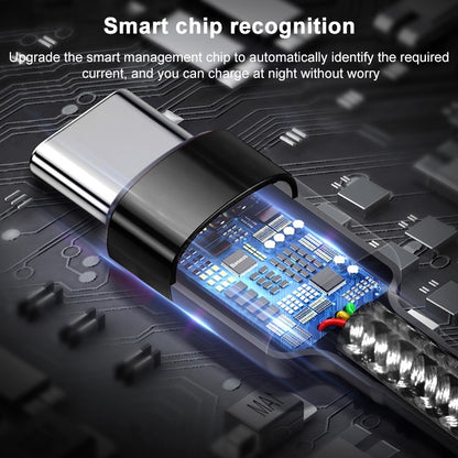 ADC-004 USB-C / Type-C to USB-C / Type-C PD Fast Charging Weave Data Cable, 1m