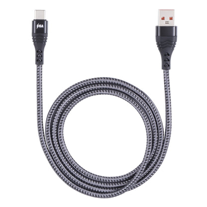 ADC-005 6A USB to USB-C / Type-C Weave Fast Charging Data Cable, 1m, 2m