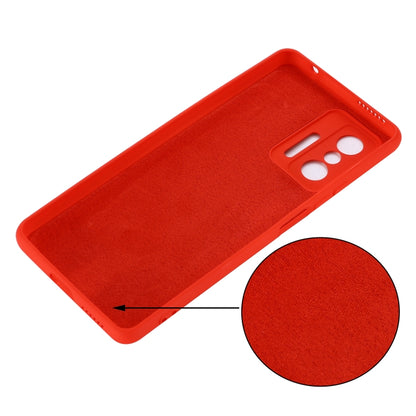 Solid Color Liquid Silicone Dropproof Full Coverage Protective Case, For Xiaomi 11T 5G, For ZTE Blade V30