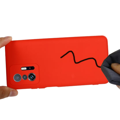 Solid Color Liquid Silicone Dropproof Full Coverage Protective Case, For Xiaomi 11T 5G, For ZTE Blade V30