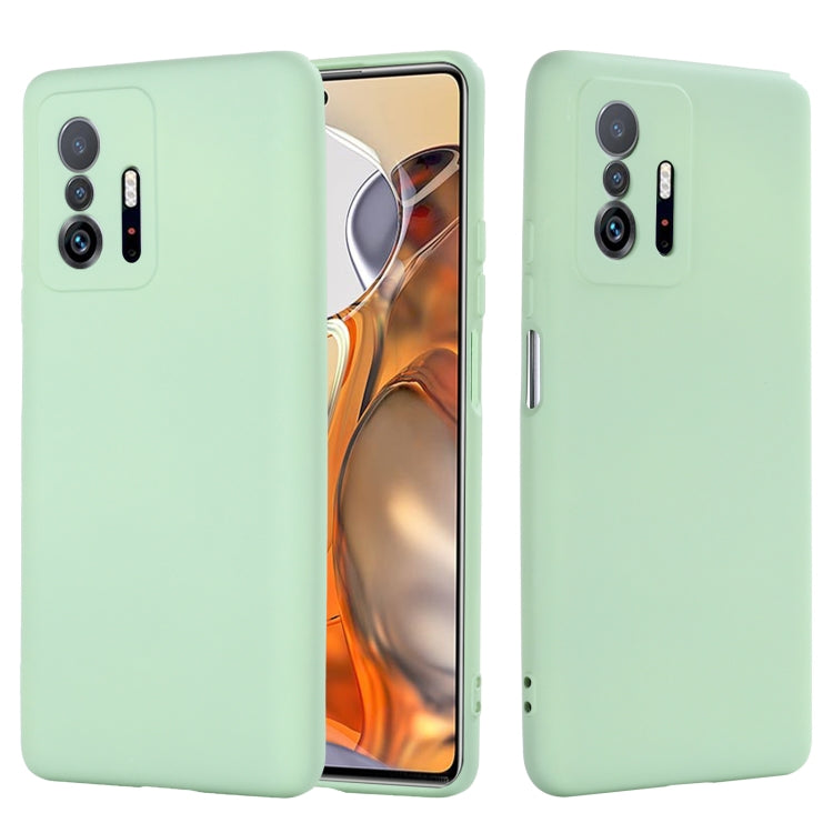 Solid Color Liquid Silicone Dropproof Full Coverage Protective Case, For Xiaomi 11T 5G