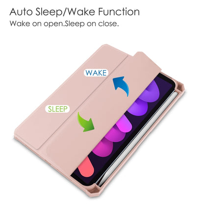 Three-folding Acrylic TPU + PU Leather Horizontal Flip Case with Holder & Pen Slot & Sleep / Wake-up Function