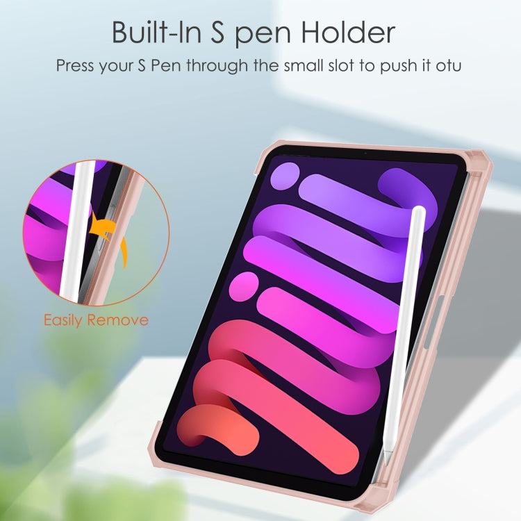 Three-folding Acrylic TPU + PU Leather Horizontal Flip Case with Holder & Pen Slot & Sleep / Wake-up Function