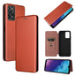 Carbon Fiber Texture Magnetic Horizontal Flip TPU + PC + PU Leather Case with Card Slot